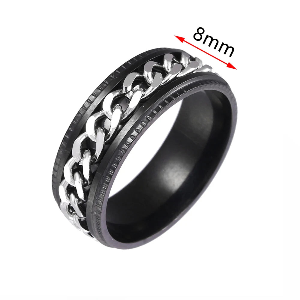 Fidget Spinner Rings for Men