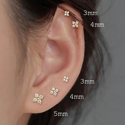 Dainty Flower Stud Earrings for Women