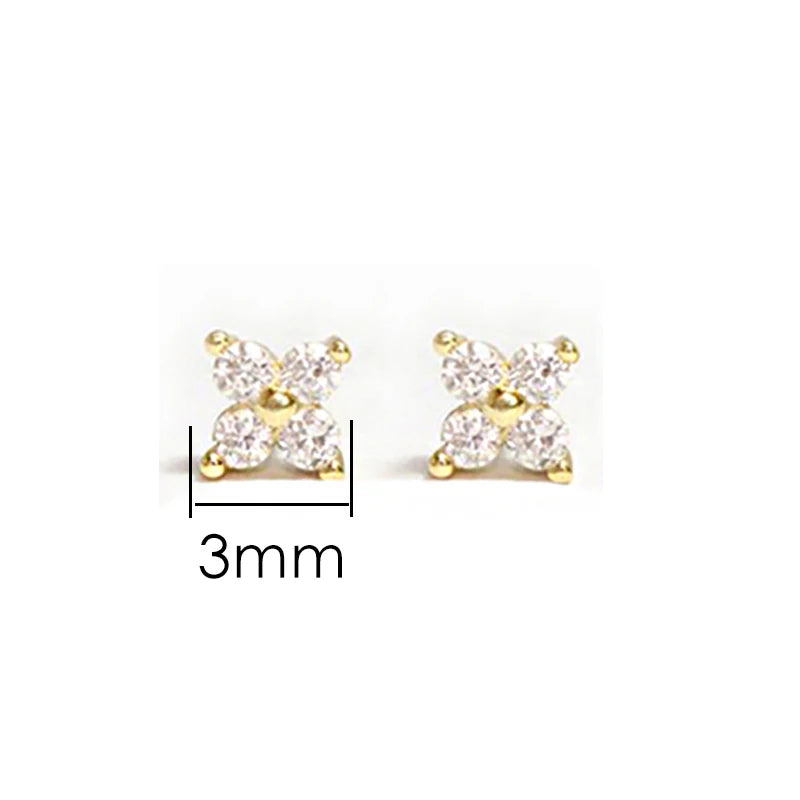 Dainty Flower Stud Earrings for Women