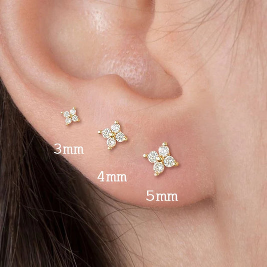 Dainty Flower Stud Earrings for Women