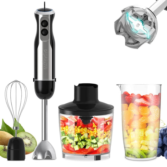 Wancle 1000W Immersion Hand Blender 4 in 1