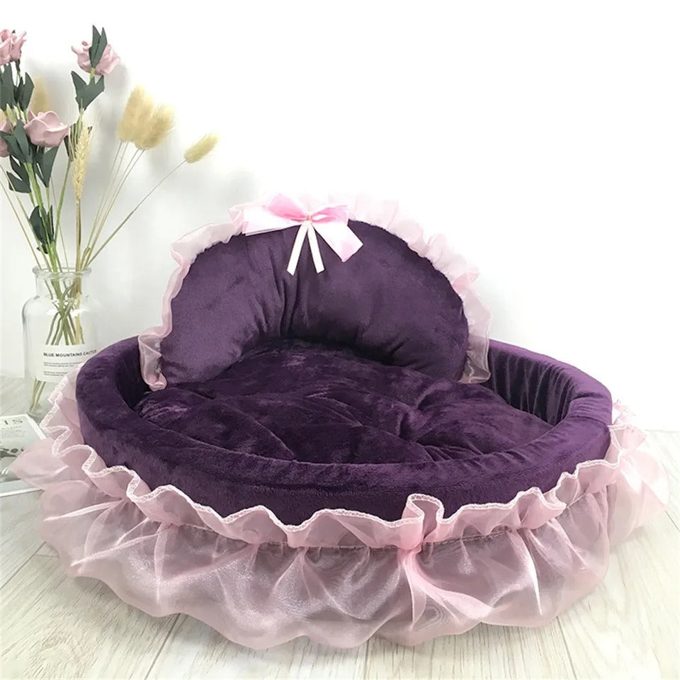 Hanpanda Fantasy Bow Lace Dog Bed