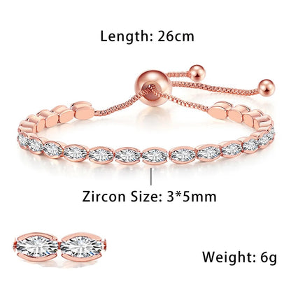 Fashionable Zircon Tennis Bracelets for Women